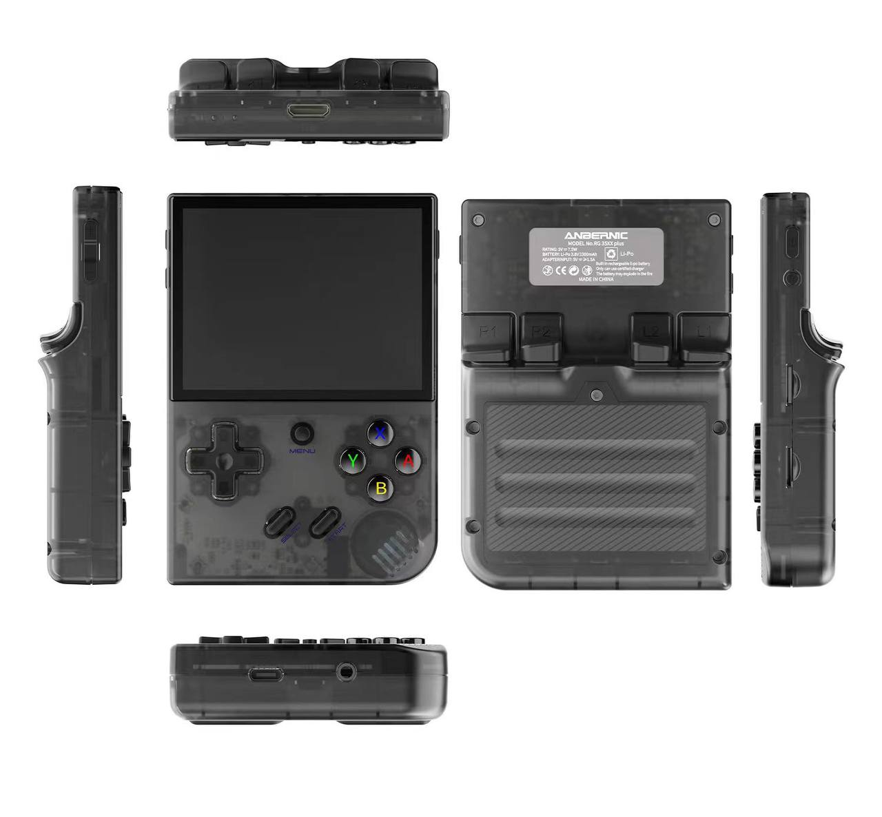 Yam Game Pad Black Transparent RG35XX Plus 64G